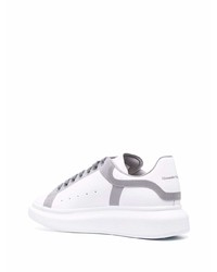 weiße Leder niedrige Sneakers von Alexander McQueen