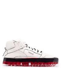 weiße Leder niedrige Sneakers von Oxs Rubber Soul