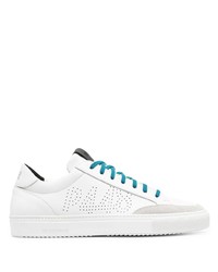 weiße Leder niedrige Sneakers von P448