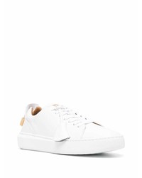 weiße Leder niedrige Sneakers von Buscemi