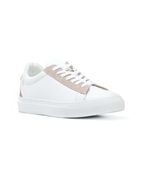 weiße Leder niedrige Sneakers von Buscemi