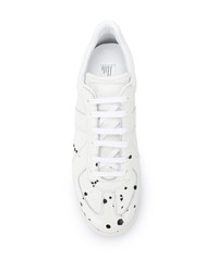 weiße Leder niedrige Sneakers von Maison Margiela