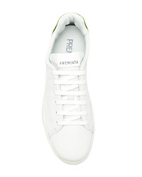 weiße Leder niedrige Sneakers von Premiata