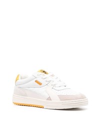 weiße Leder niedrige Sneakers von Palm Angels