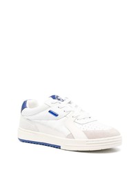 weiße Leder niedrige Sneakers von Palm Angels