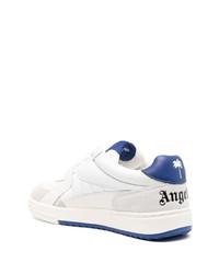 weiße Leder niedrige Sneakers von Palm Angels