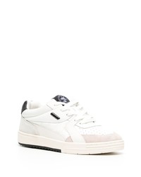 weiße Leder niedrige Sneakers von Palm Angels