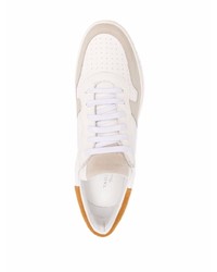 weiße Leder niedrige Sneakers von Tagliatore