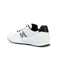 weiße Leder niedrige Sneakers von Hogan