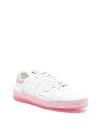 weiße Leder niedrige Sneakers von Lanvin