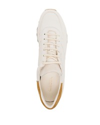 weiße Leder niedrige Sneakers von Paul Smith