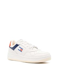 weiße Leder niedrige Sneakers von Tommy Jeans