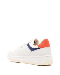 weiße Leder niedrige Sneakers von Tommy Jeans