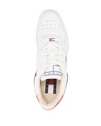 weiße Leder niedrige Sneakers von Tommy Jeans