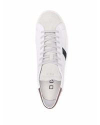 weiße Leder niedrige Sneakers von D.A.T.E