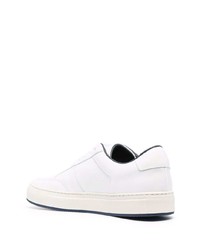 weiße Leder niedrige Sneakers von Common Projects