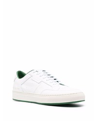 weiße Leder niedrige Sneakers von Common Projects