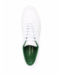 weiße Leder niedrige Sneakers von Common Projects