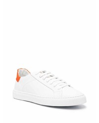 weiße Leder niedrige Sneakers von Hide&Jack