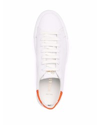 weiße Leder niedrige Sneakers von Hide&Jack