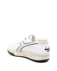 weiße Leder niedrige Sneakers von Diadora