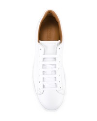 weiße Leder niedrige Sneakers von Marc Jacobs