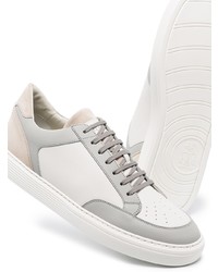 weiße Leder niedrige Sneakers von Brunello Cucinelli