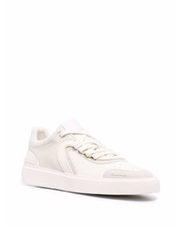 weiße Leder niedrige Sneakers von Balmain