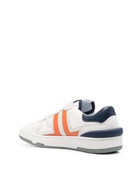 weiße Leder niedrige Sneakers von Lanvin