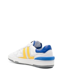 weiße Leder niedrige Sneakers von Lanvin