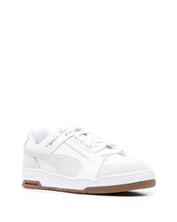 weiße Leder niedrige Sneakers von Puma