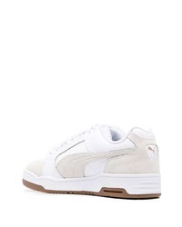 weiße Leder niedrige Sneakers von Puma