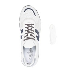 weiße Leder niedrige Sneakers von Hogan