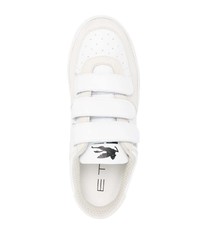 weiße Leder niedrige Sneakers von Etro
