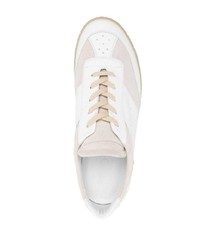 weiße Leder niedrige Sneakers von MM6 MAISON MARGIELA