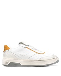 weiße Leder niedrige Sneakers von Pantofola D'oro
