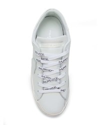 weiße Leder niedrige Sneakers von Philippe Model