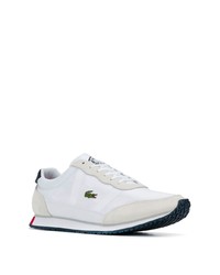 weiße Leder niedrige Sneakers von Lacoste