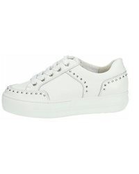 weiße Leder niedrige Sneakers von Paul Green