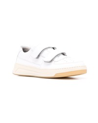 weiße Leder niedrige Sneakers von Acne Studios