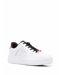 weiße Leder niedrige Sneakers von Tommy Jeans