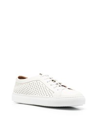 weiße Leder niedrige Sneakers von Fratelli Rossetti