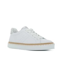 weiße Leder niedrige Sneakers von Hogan