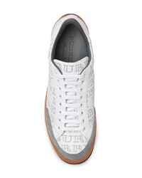 weiße Leder niedrige Sneakers von Burberry