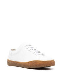 weiße Leder niedrige Sneakers von Camper