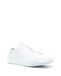 weiße Leder niedrige Sneakers von Camper