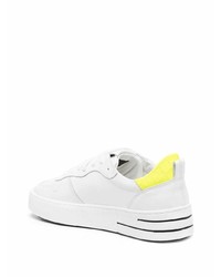 weiße Leder niedrige Sneakers von Hide&Jack