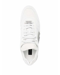 weiße Leder niedrige Sneakers von Philipp Plein