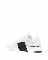 weiße Leder niedrige Sneakers von Philipp Plein