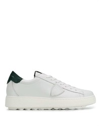 weiße Leder niedrige Sneakers von Philippe Model